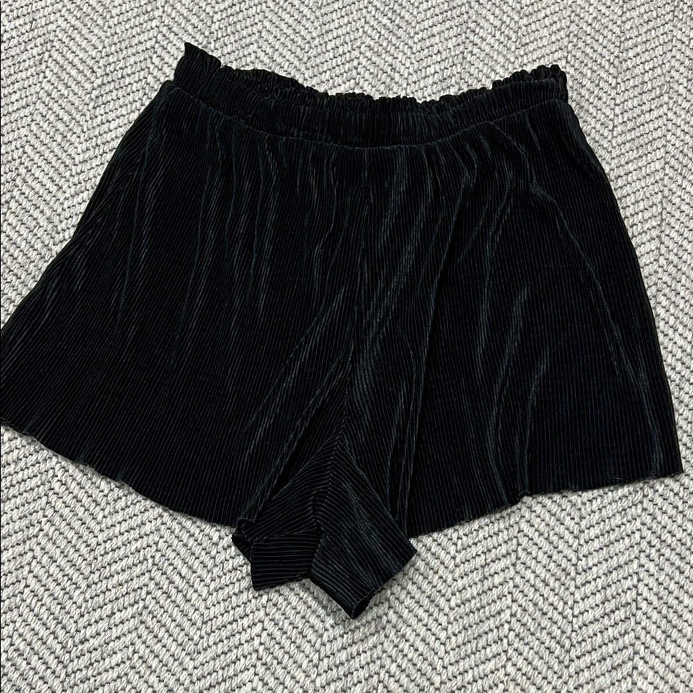 Zara High Waist Black Shorts
